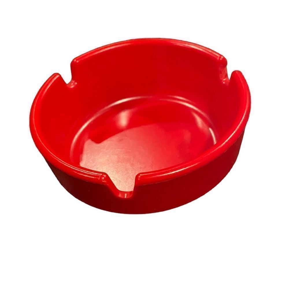 Ges Line Vintage Red Ashtray 3” 70’s Style